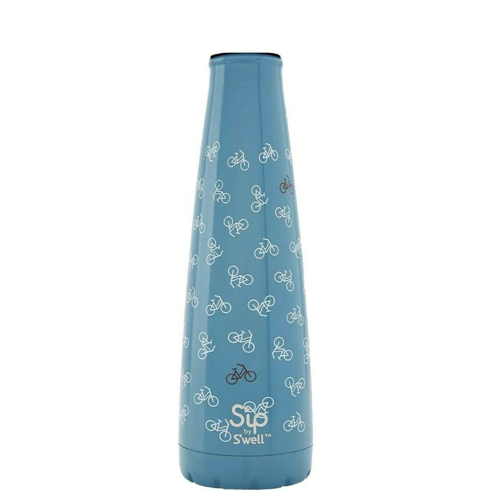 Sip by Swell Water Bottle 15 oz Stainless Steel Insulated Shifting Gears Bicycle